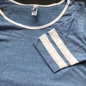 Blue Heathered Athletic Style M Lularoe Perfect T